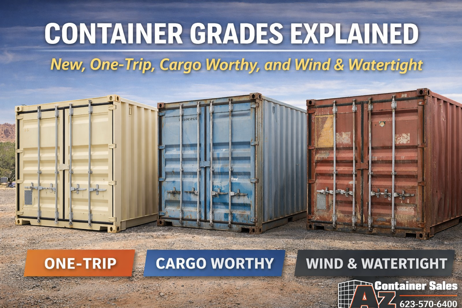 different types of container grades explained