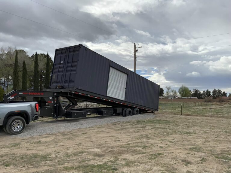 modified shipping containers with roll up doors