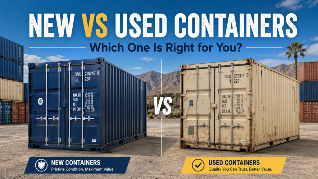 New Vs Used Containers