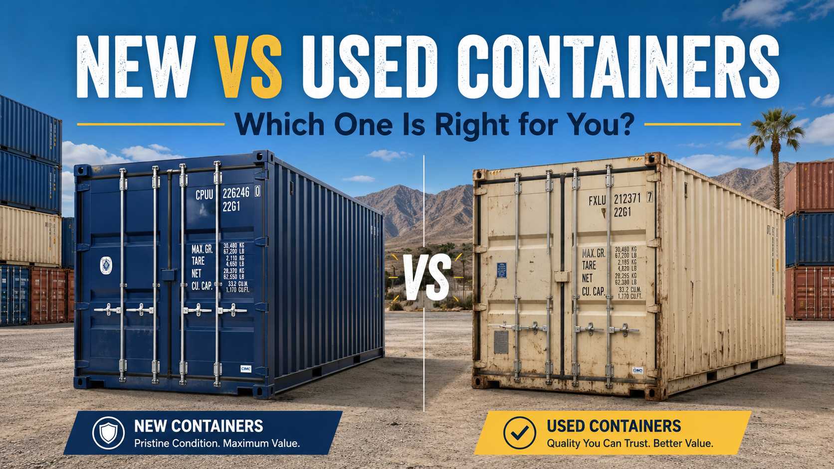 New Vs Used Containers