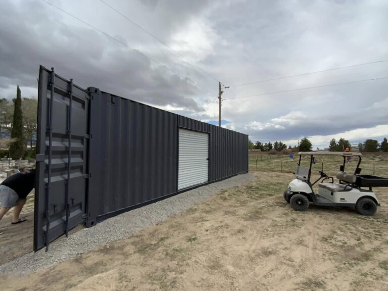 modified shipping containers with roll up doors