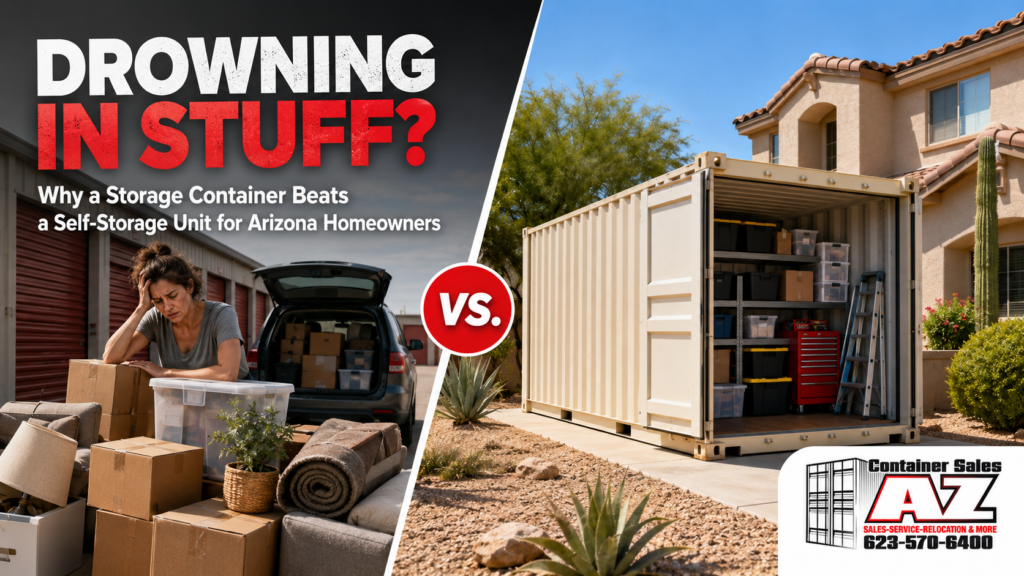 3 bedrooms of a home fit into a container