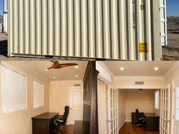 20 ft conex office build